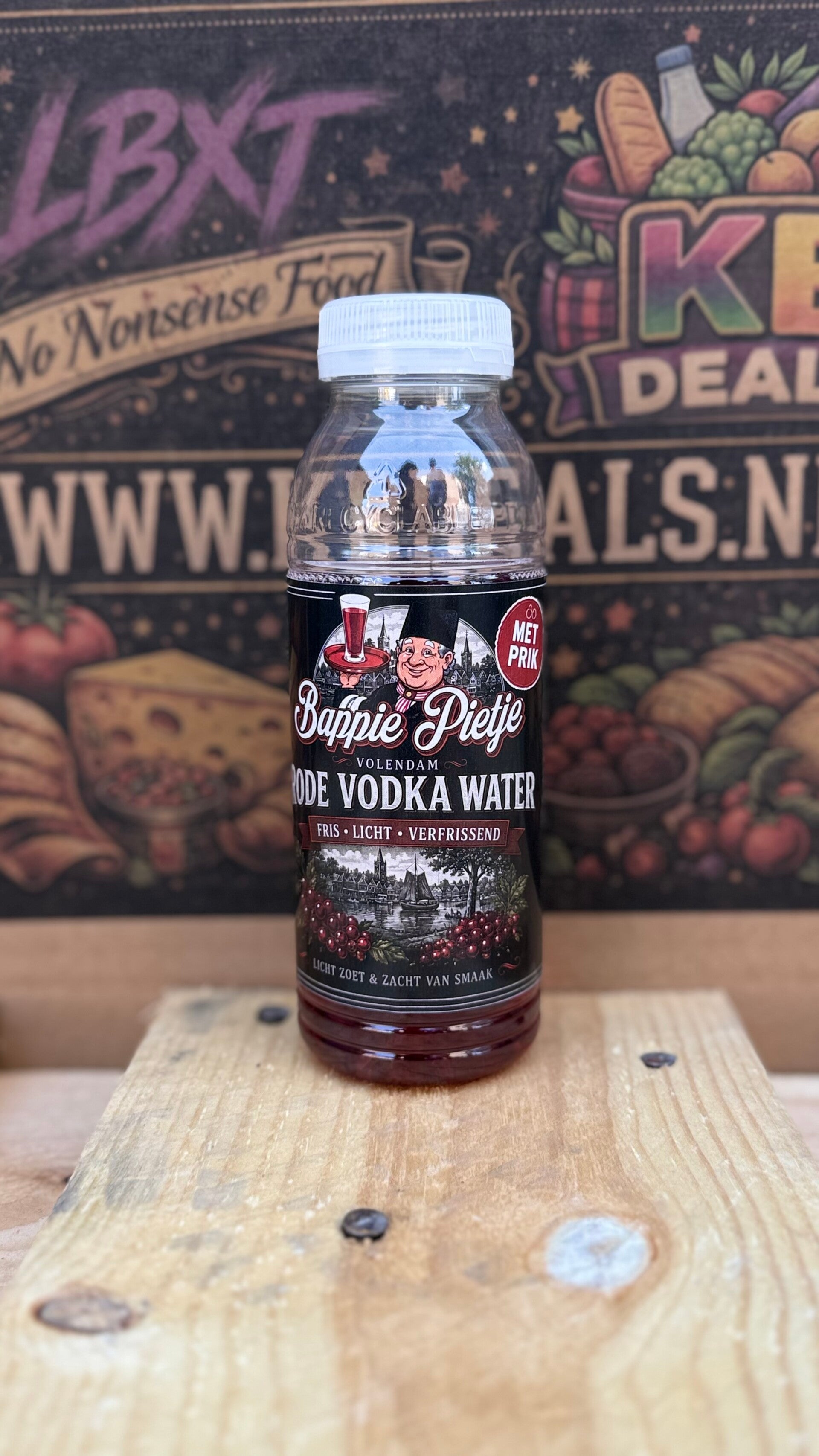 bappie pietje // vodka-water met prik