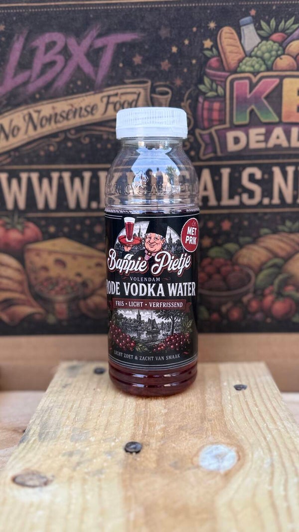 bappie pietje // vodka-water met prik