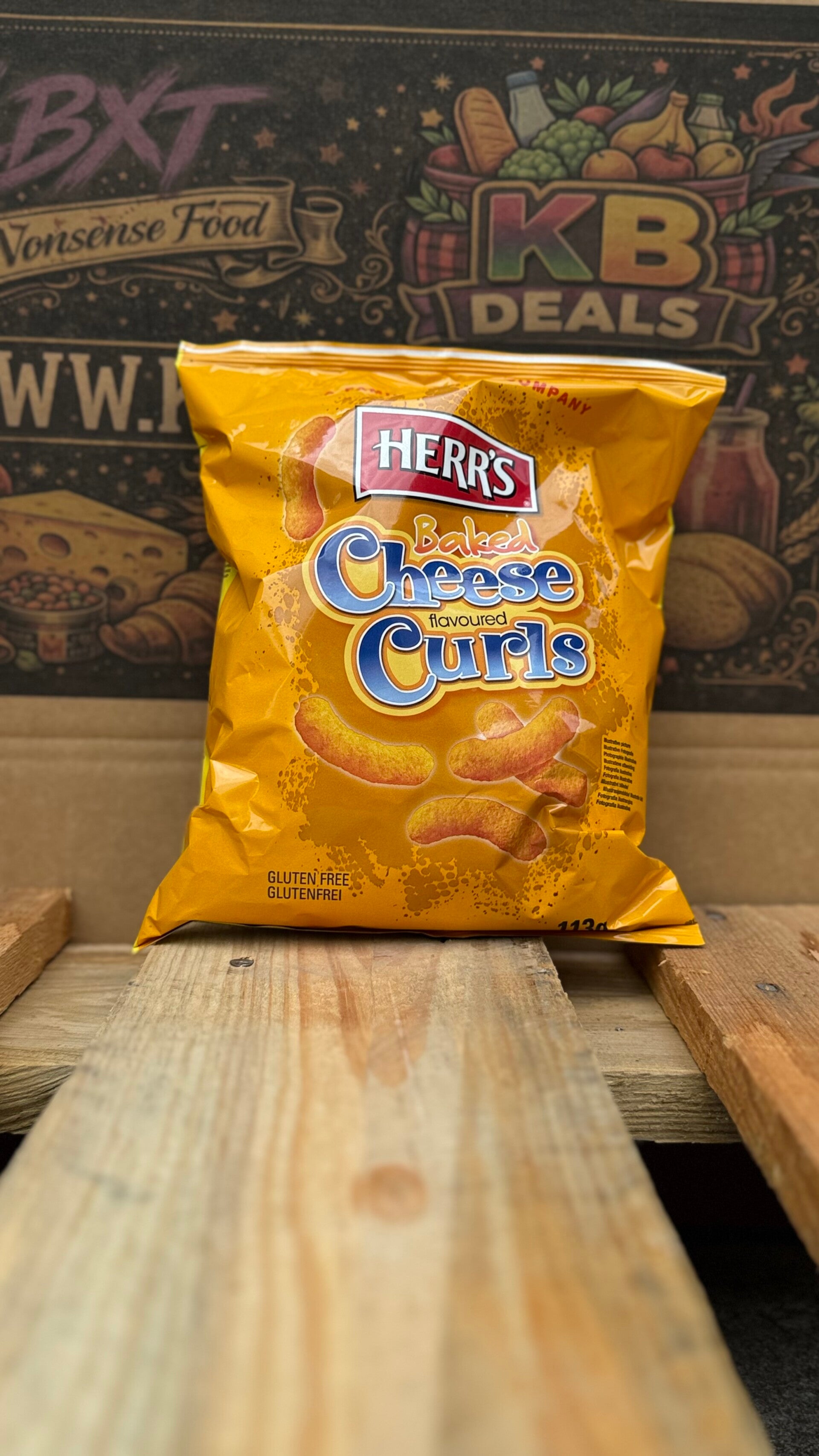 Herr’s baked cheese curls 113gr