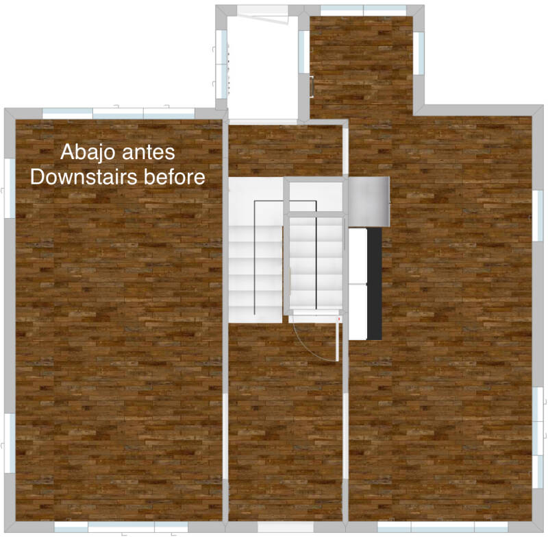 former layout downstairs