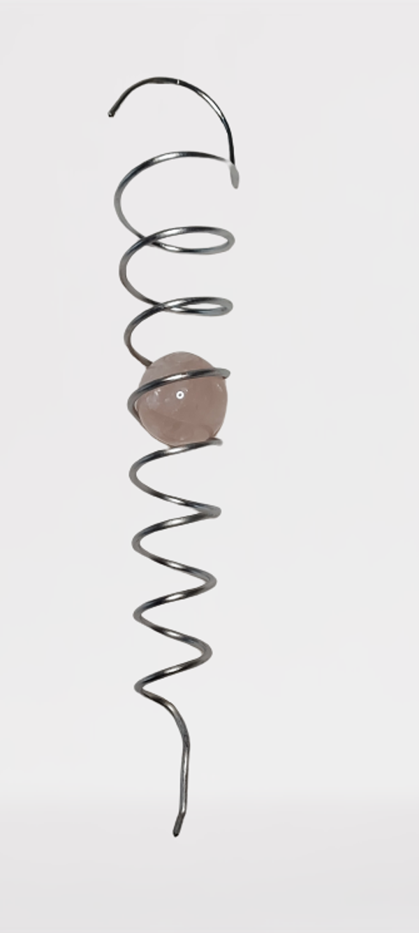 Spinner met Rozenkwarts bol