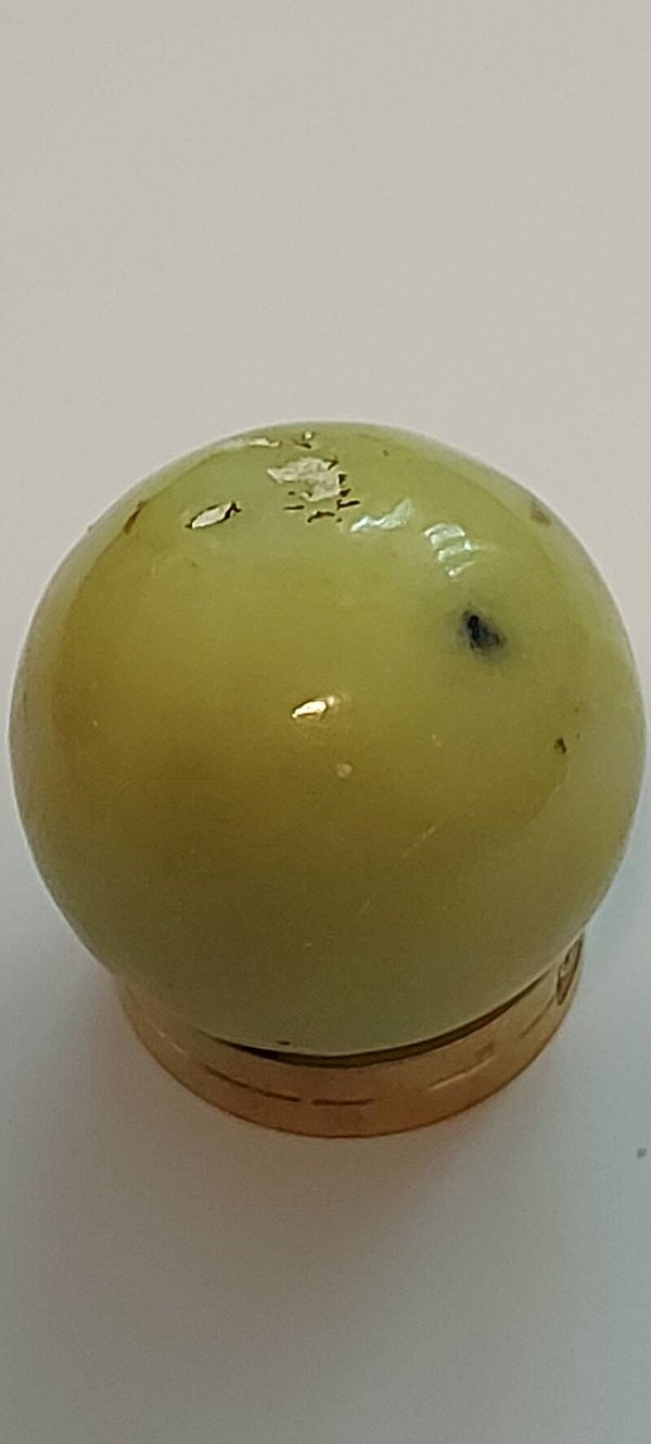 Mini sphere van gele Serpentijn