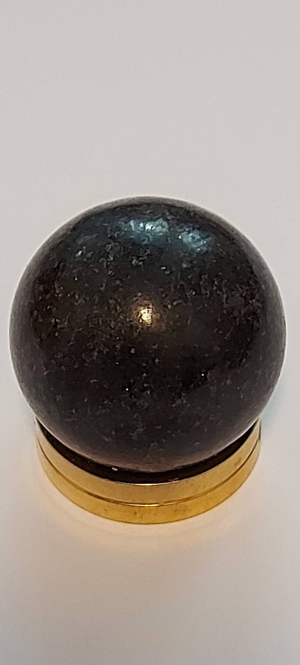 Mini sphere van zwarte Serpentijn