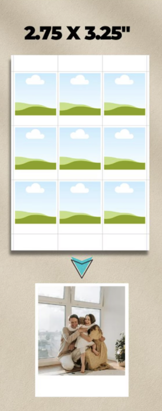 9 - 2.75inch X 3.25inch Flex Magnet