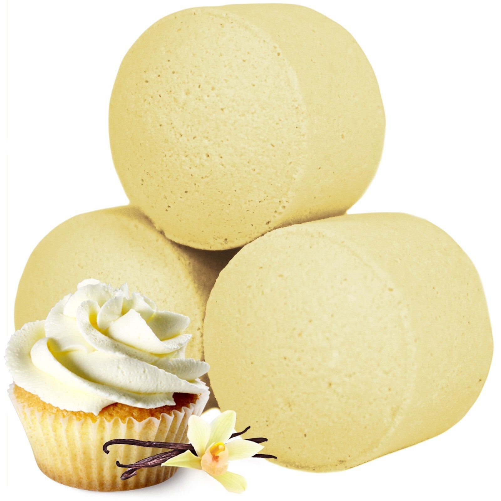 Mini Billes de bain effervescent - Cupcake Vanille