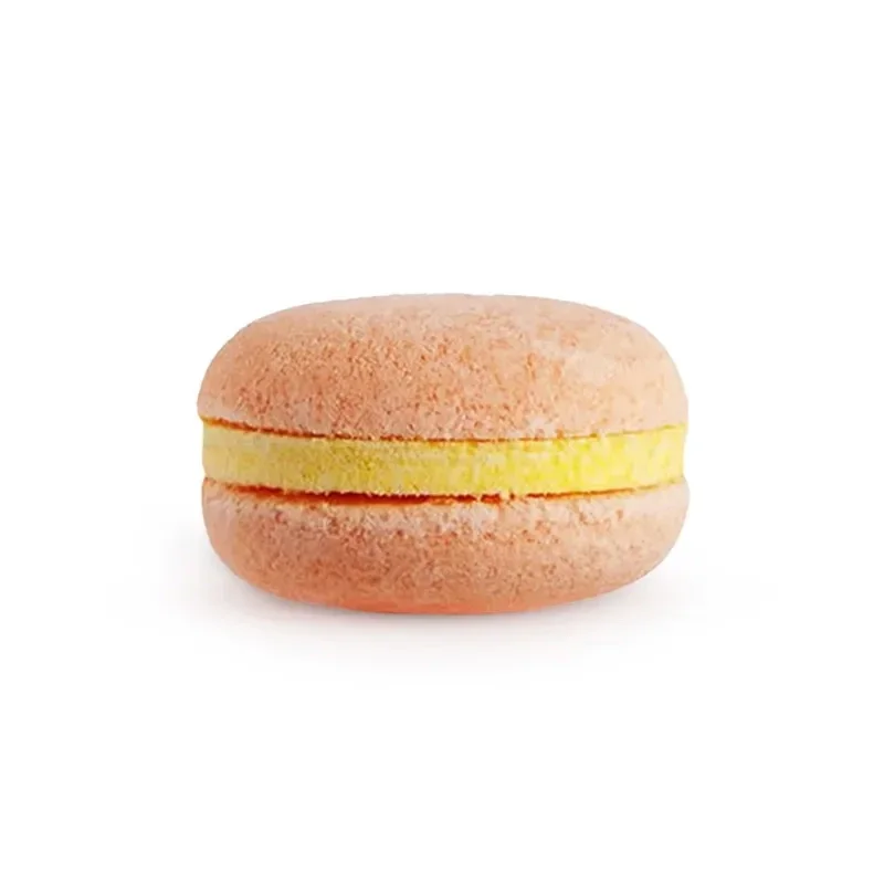 Macaron de bain effervescent parfum Pèche