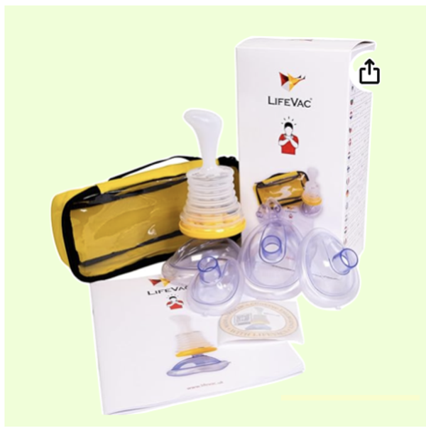 LifeVac Erstéckungsgerät fir ze reesen