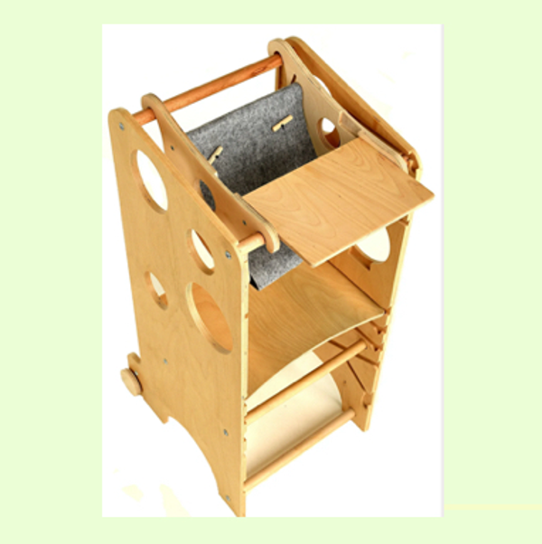 Montessori - Léiertuerm: Stull a Schaukelstull