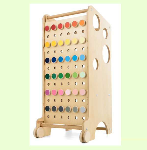 Montessori - Léiertuerm: Faarwentafel