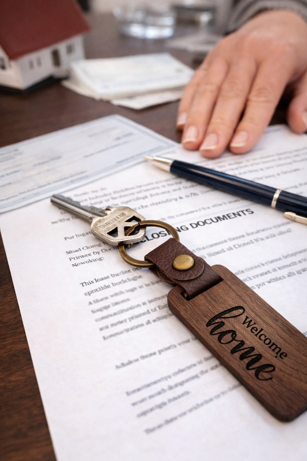 Realtor gift / house warming gift key ring (personalized)