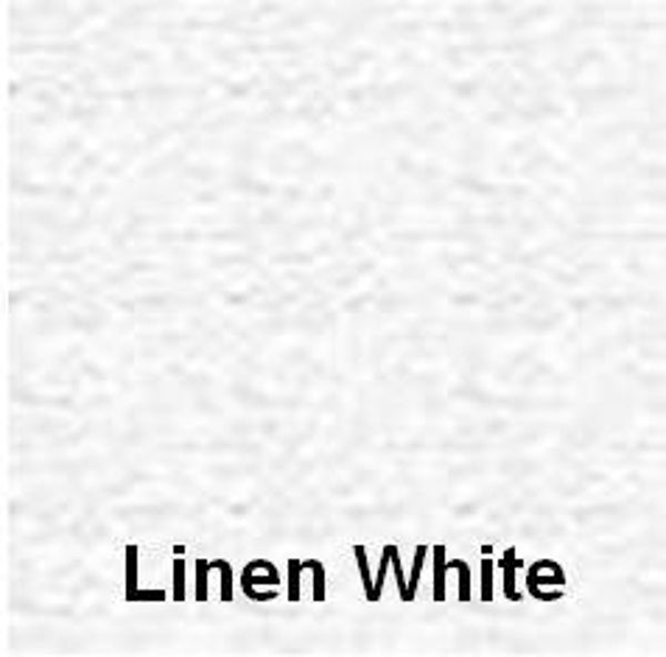 Linen Effect White - 5.5" (140mm) Aperture Card - Square Aperture
