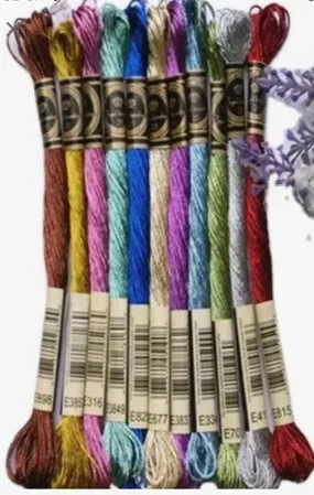 Full set of Metallic Threads (Royal Broderie)