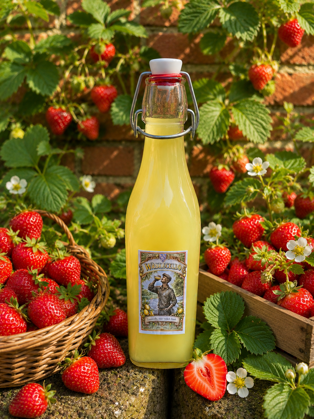 Aardbeicello 1000ml fles