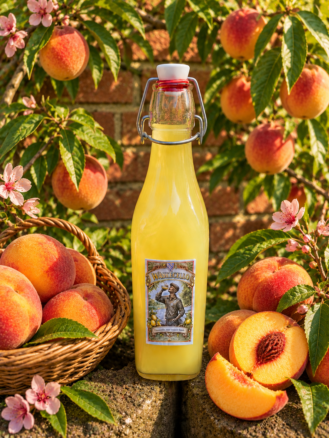 Perzikcello 1000ml fles