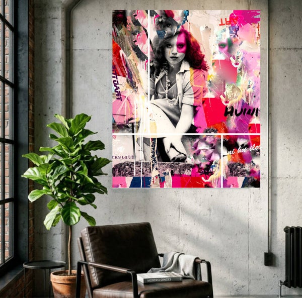 Urban Nostalgia“ – Mixed Media Pop-Art Kunstdruck