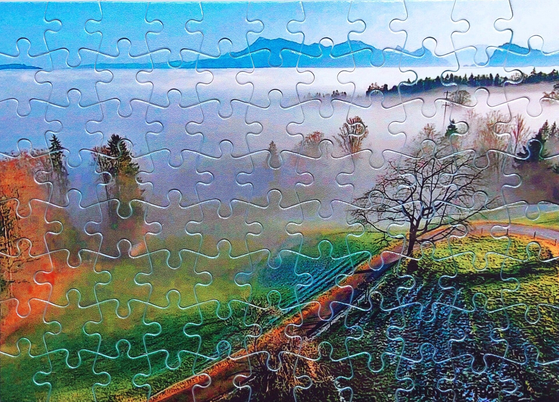 Nebelgrenze in der Kriensergg – 88-teiliges Puzzle