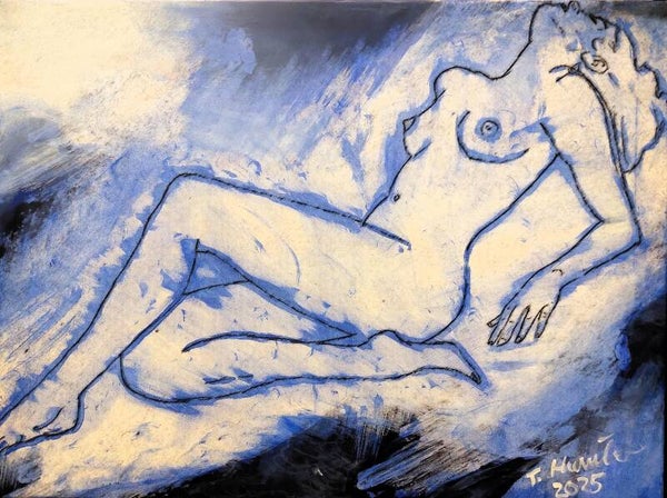 Akt in blau