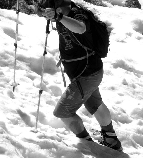 Aufstieg im Schnee