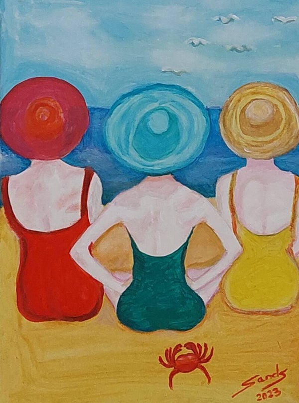 Frauen am Strand A3