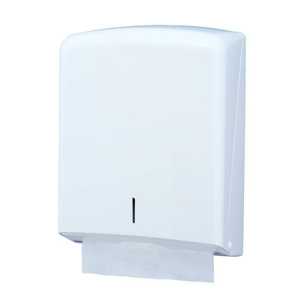 Folded Hand Towel Dispenser White