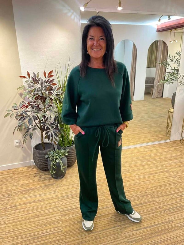 Kaki comfy setje