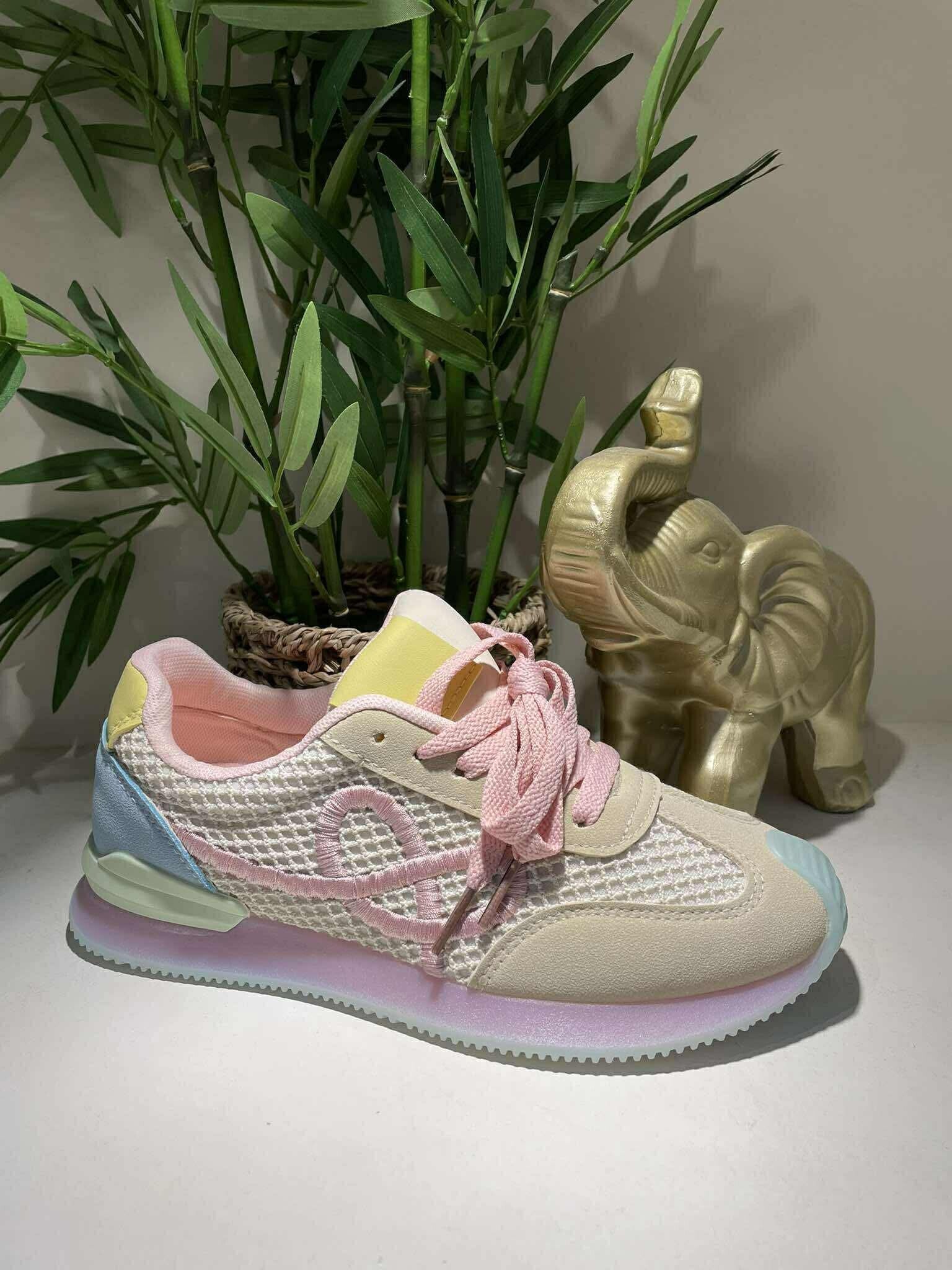 Multi pink sneakers