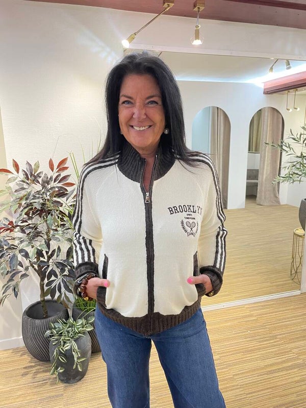 Wit brooklyn gilet