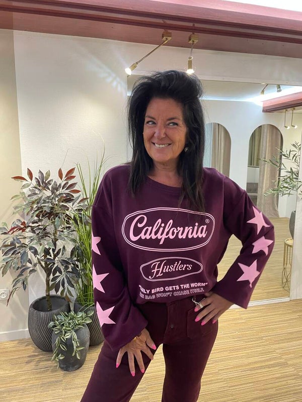 Califoria sweater Bordeaux