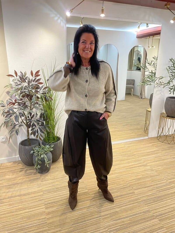 Bruine ballon broek