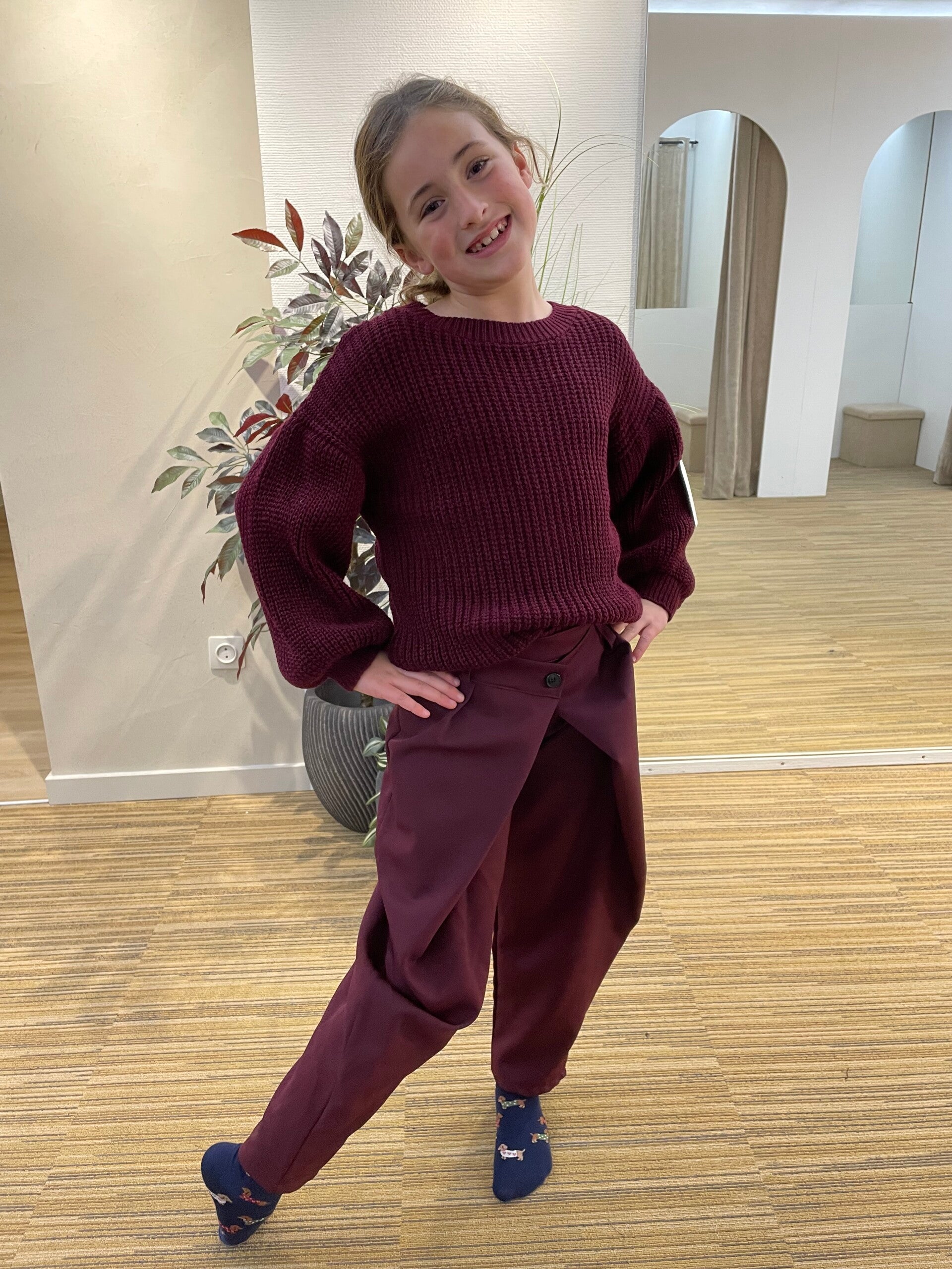 Bordeaux broek