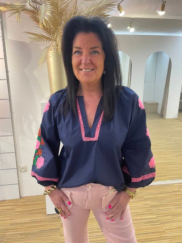 Donker blauw bloes 3539