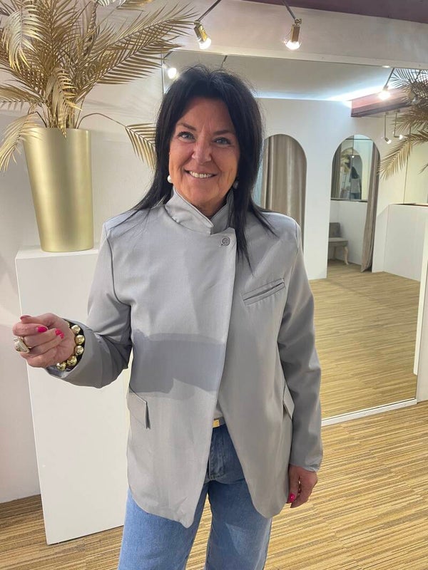 Grijze blazer