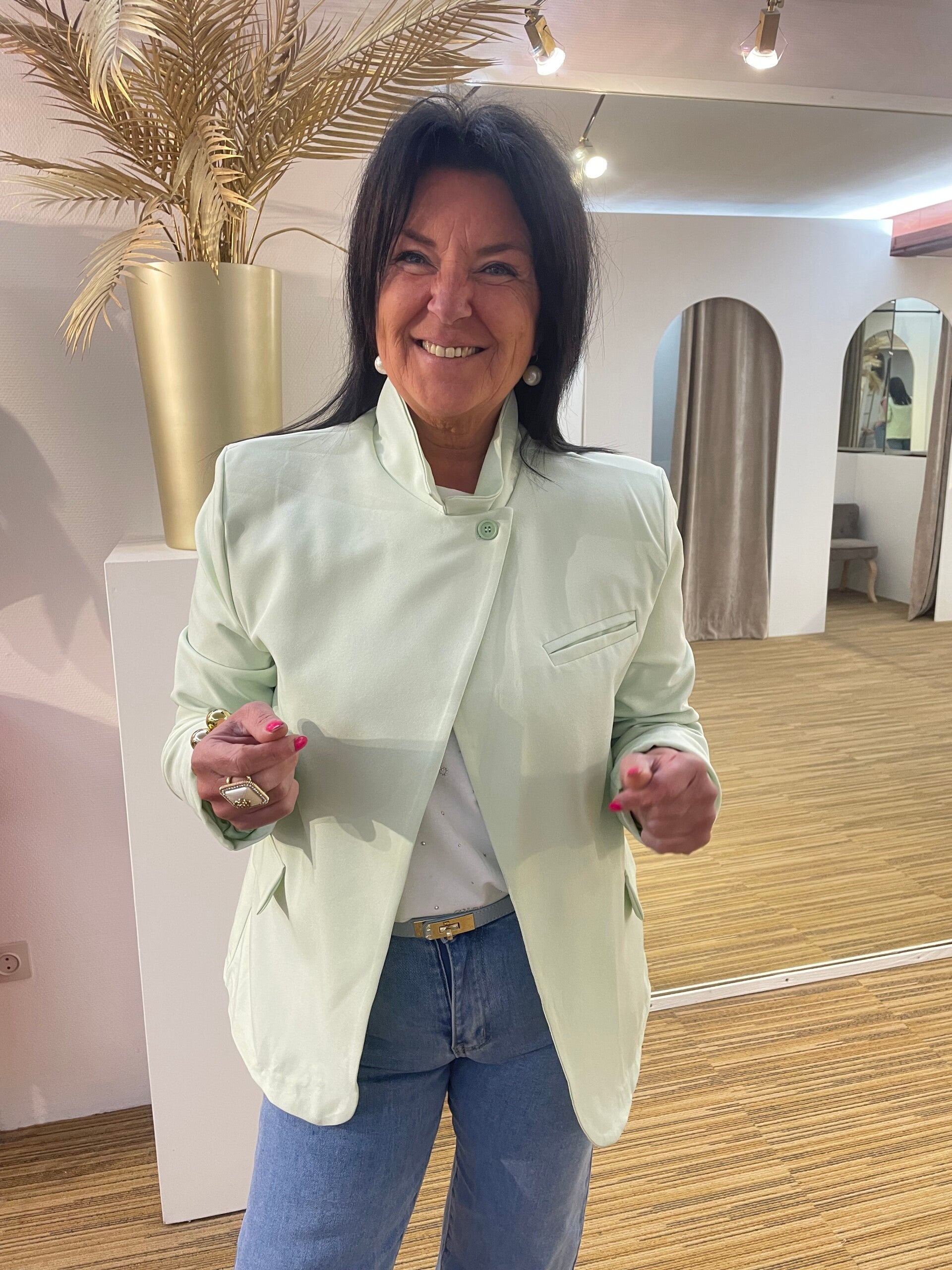 Blazer Mybel mint groen