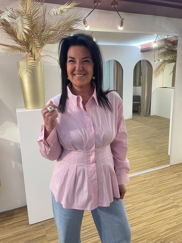 Geplooid Roze bloesje