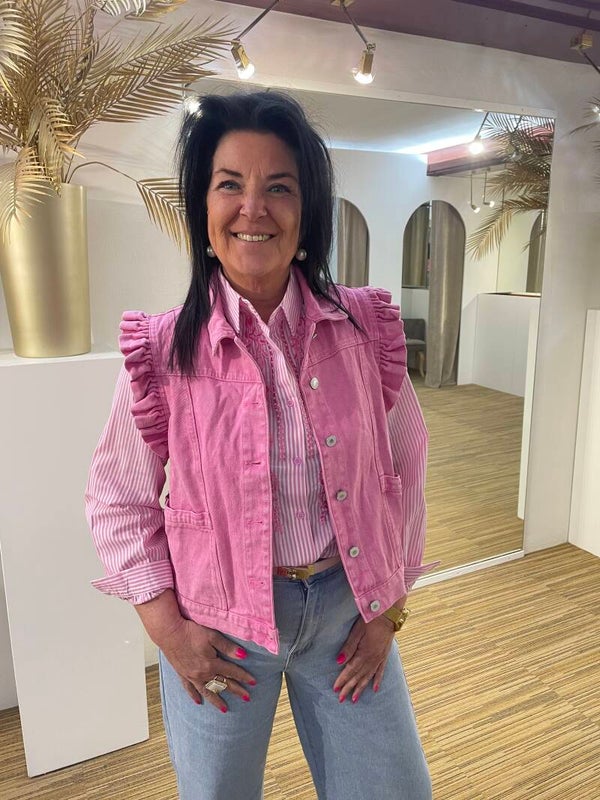 Roze jeans jasje