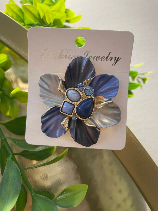 Magneet blauwe bloem