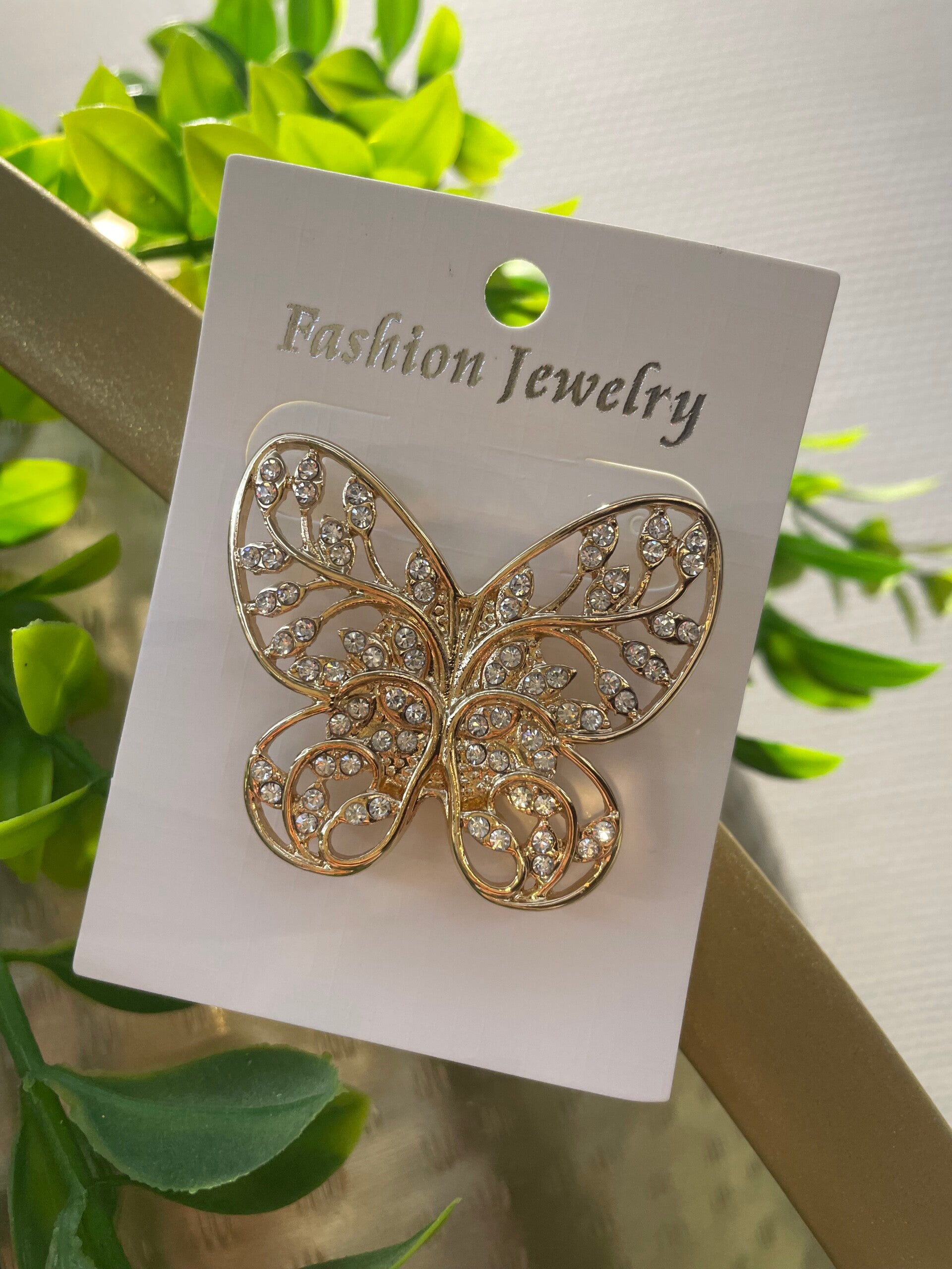 Magneet goud vlinder