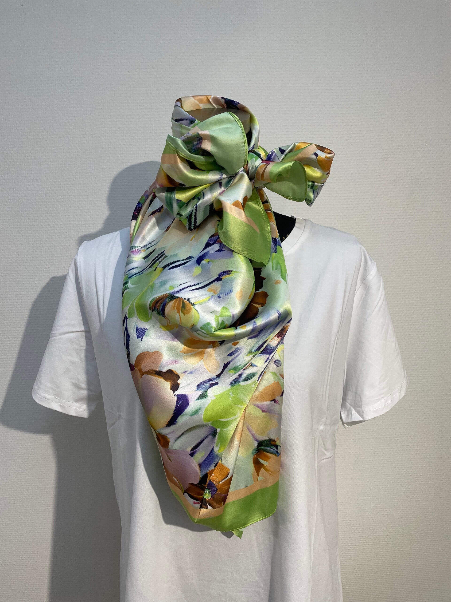 Vierkant sjaal groen 1