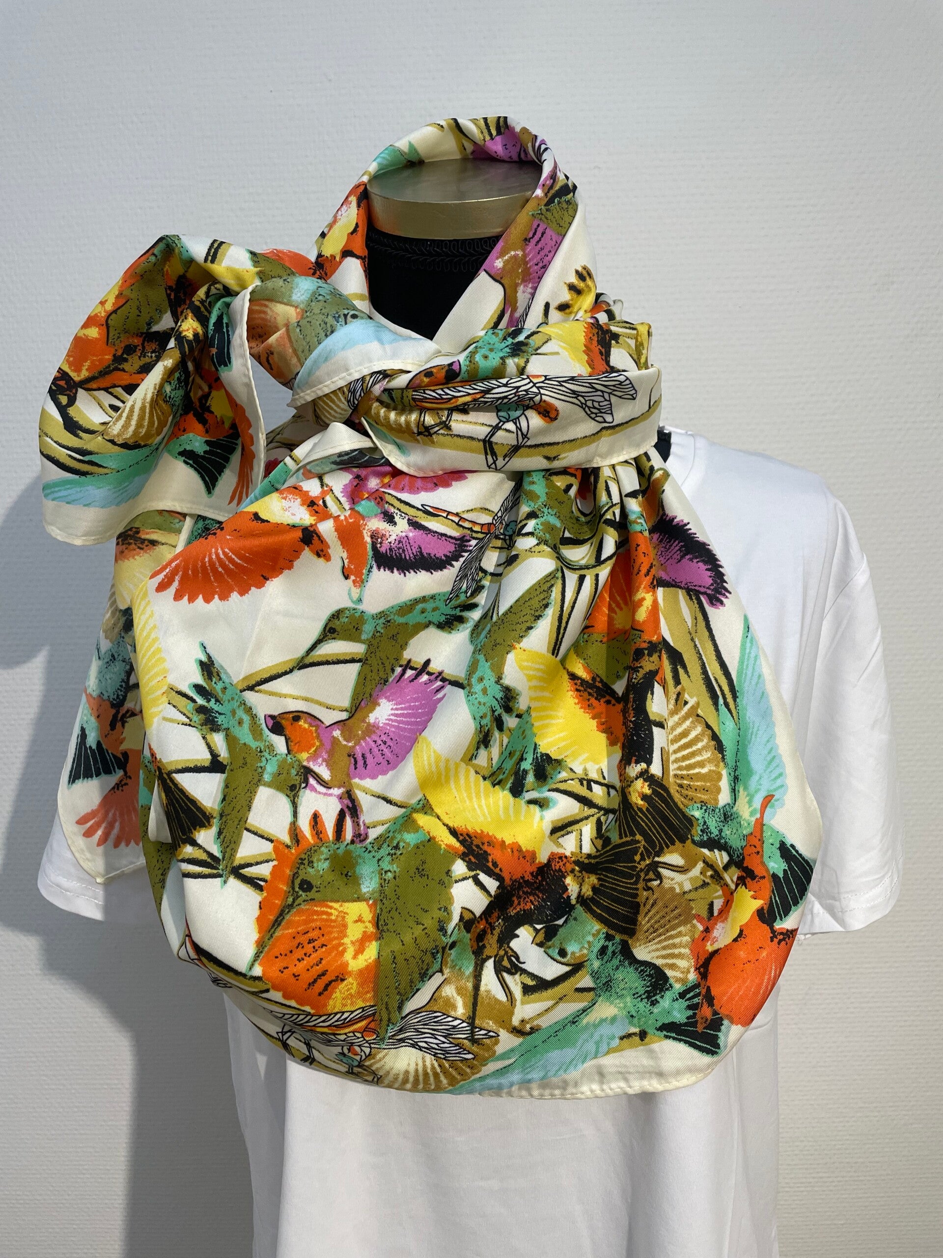 Vierkant sjaal ( vogels) 2