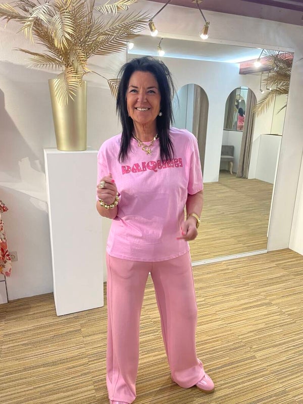 Roze t-shirt strawberry