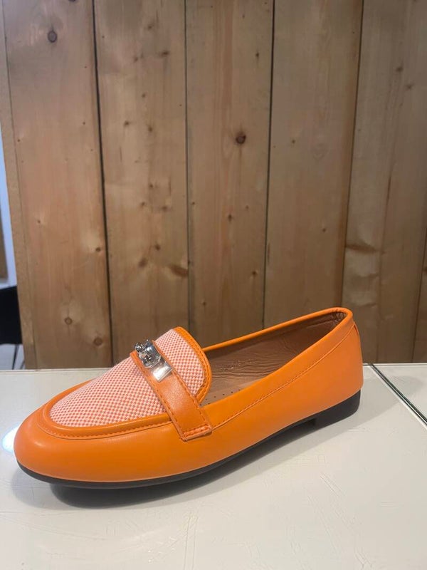 Oranje mocassins