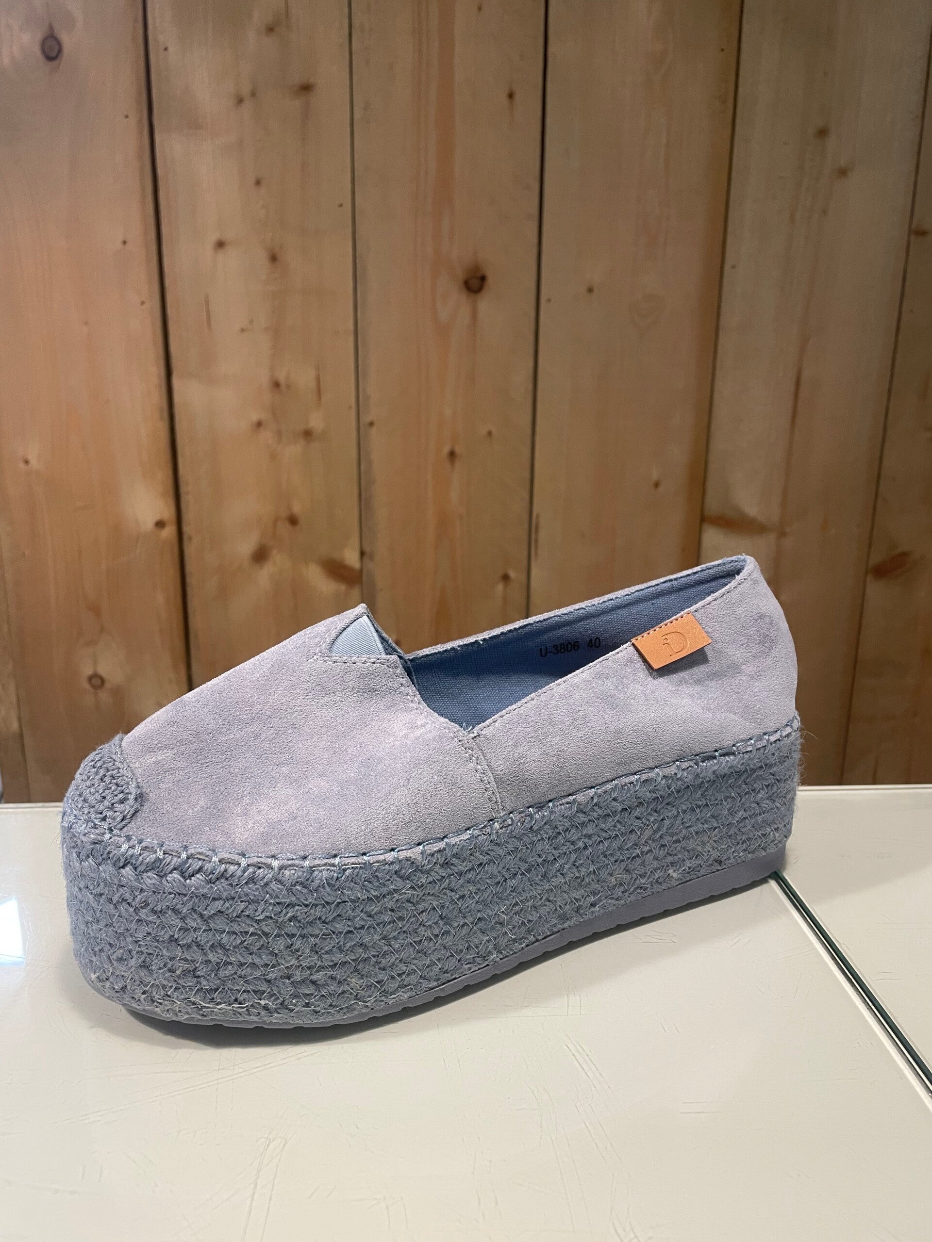 Blauw mocassins