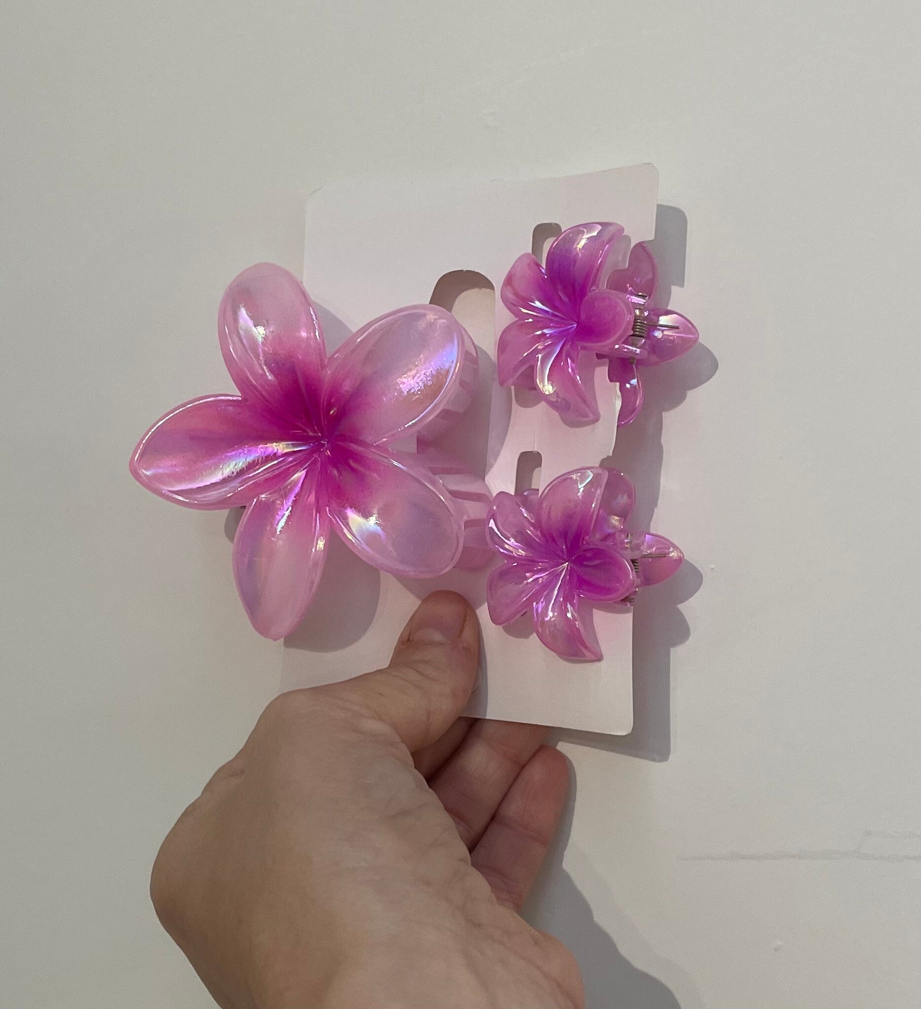 Haarspeld klein en groot Roze/Lila