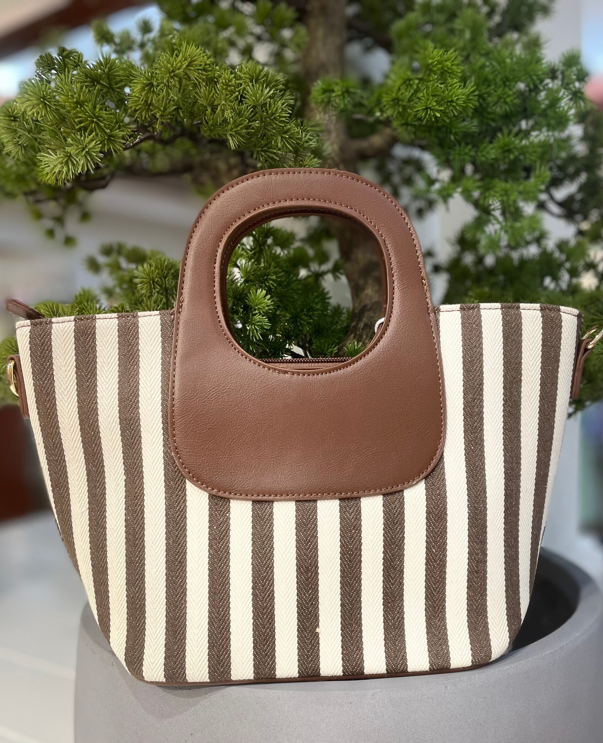 Bruin/beige tasje