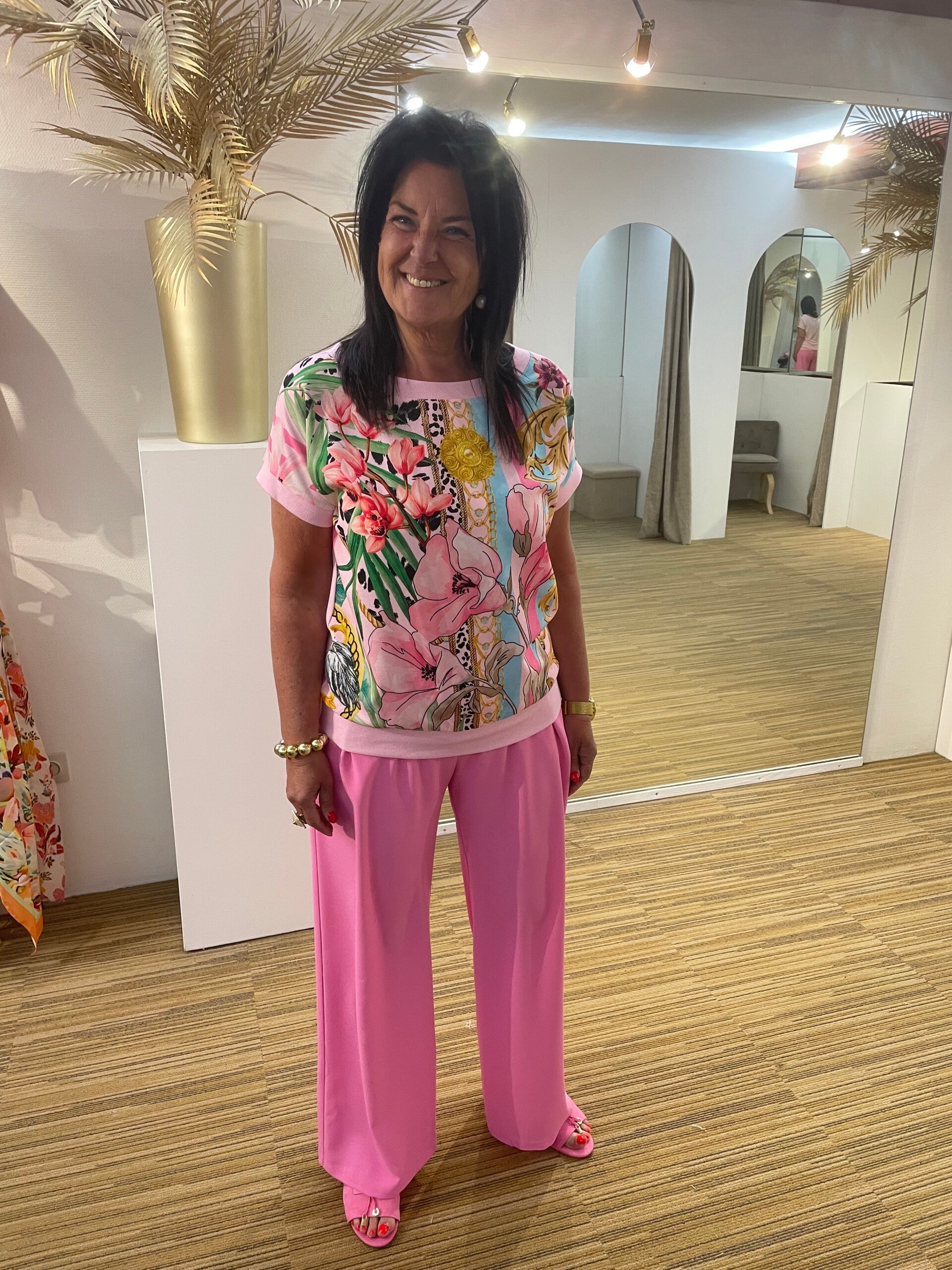 Roze Tshirt met rekker