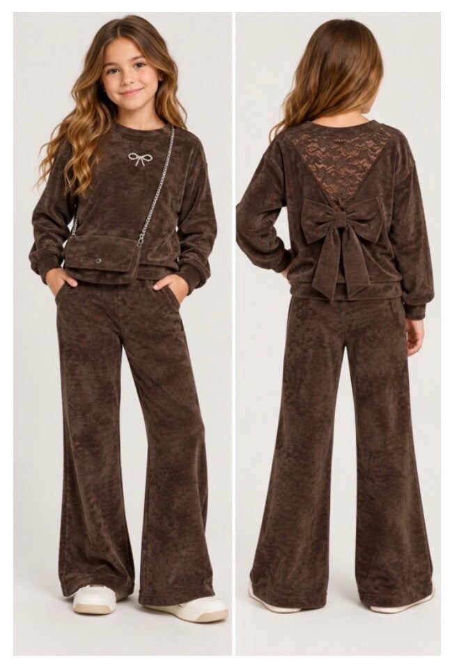 Chocolade bruine Comfy set