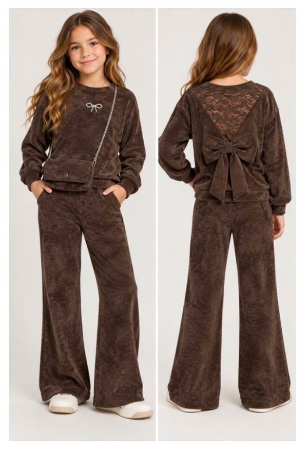 Chocolade bruine Comfy set