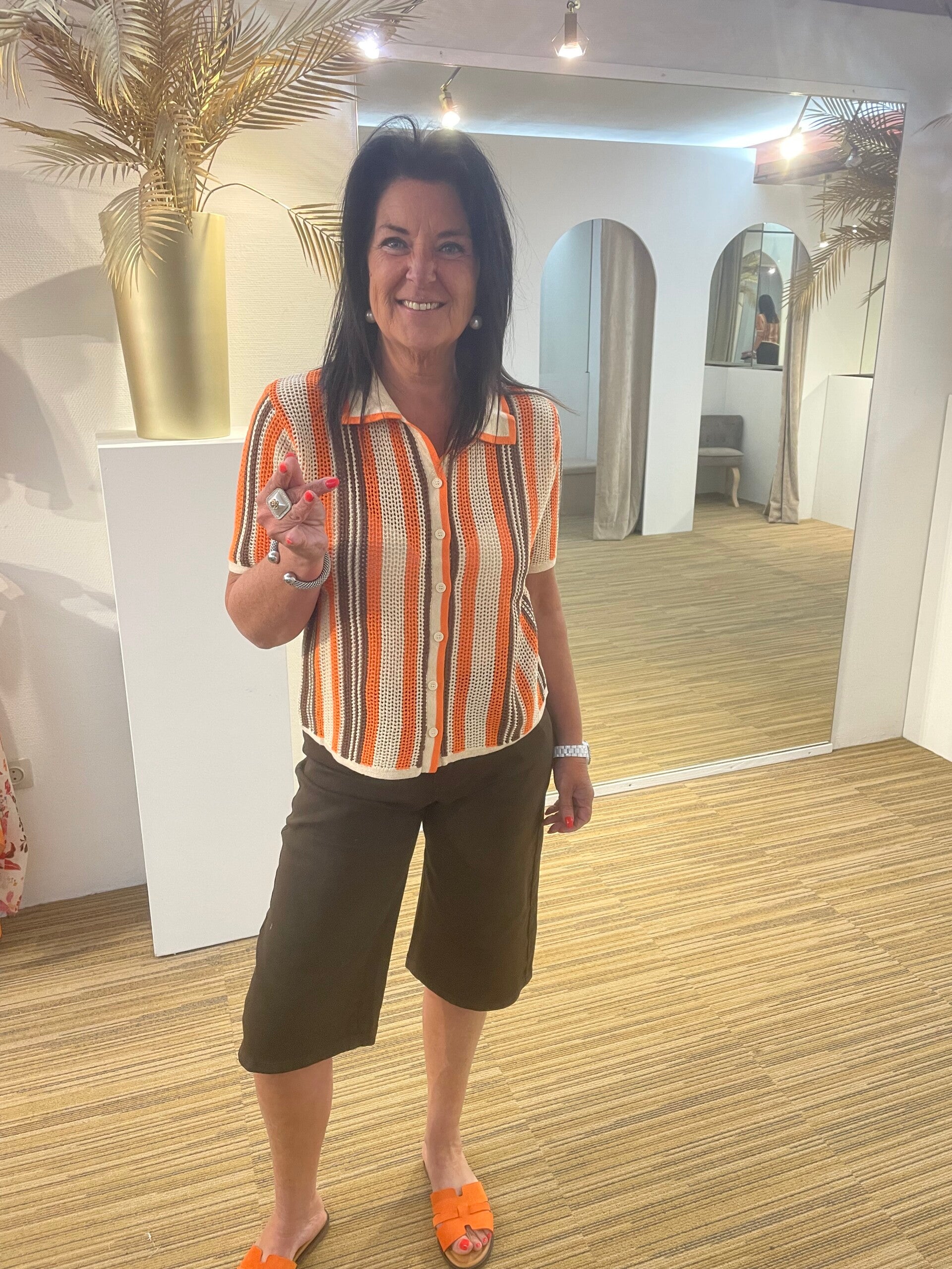 Oranje tshirt polo