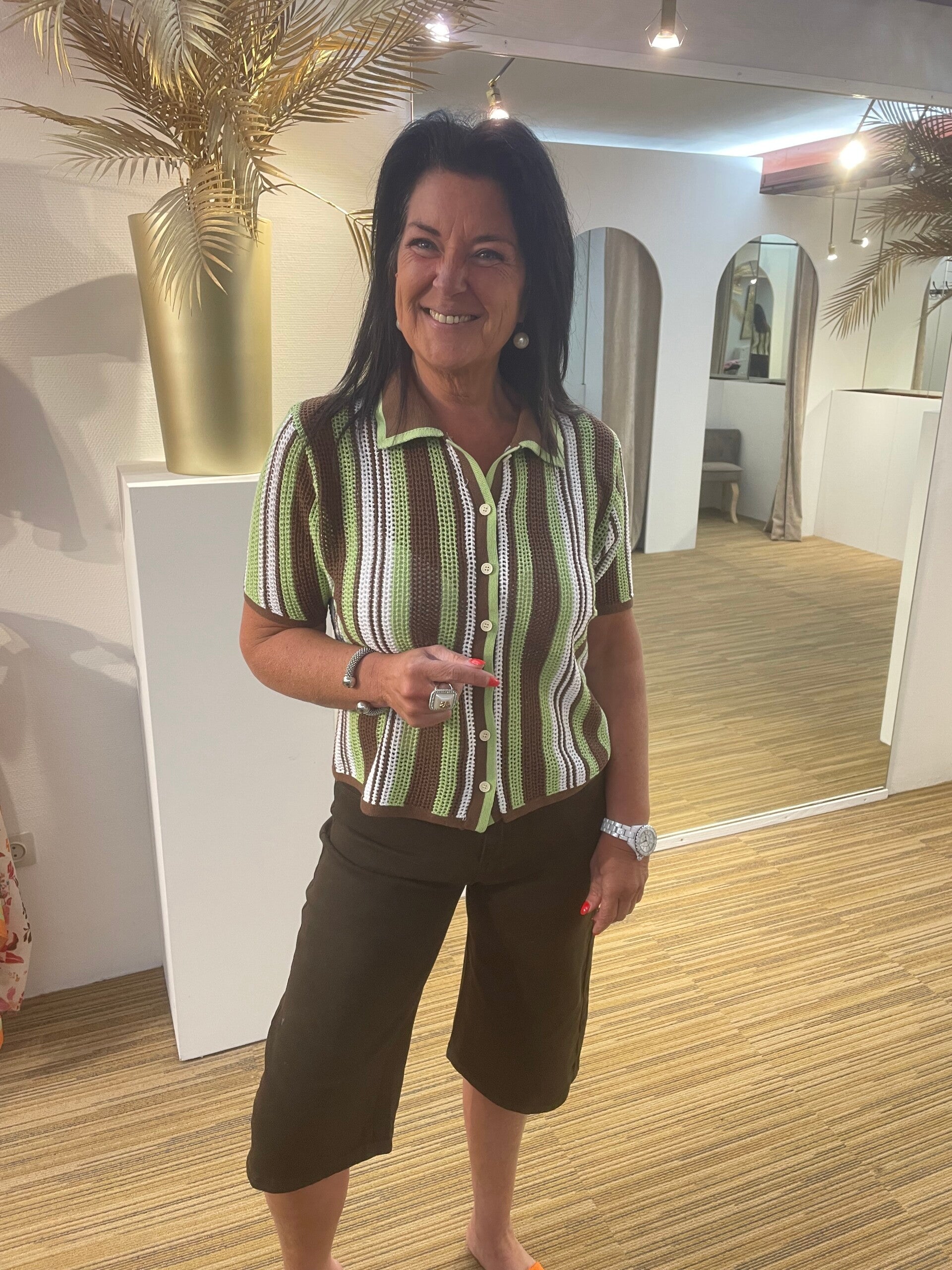 Groene tshirt polo