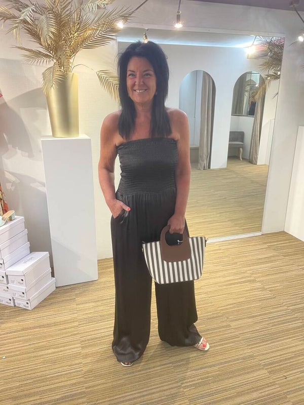 Jumpsuit chocolade bruin